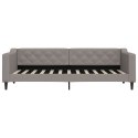 VidaXL Sofa z funkcją spania, kolor taupe, 80x200 cm, obite tkaniną