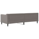 VidaXL Sofa z funkcją spania, kolor taupe, 80x200 cm, obite tkaniną