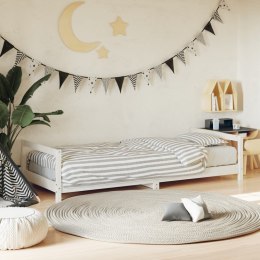 VidaXL Rama łóżka dla dzieci, biała, 90x190 cm, drewno sosnowe