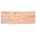 VidaXL Blat do łazienki, jasnobrązowy, 160x60x(2-4) cm, lite drewno