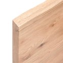 VidaXL Blat do łazienki, jasnobrązowy, 160x60x(2-4) cm, lite drewno