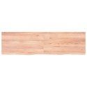 VidaXL Blat do łazienki, jasnobrązowy, 180x50x(2-4) cm, lite drewno
