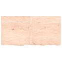 VidaXL Blat do łazienki, 120x60x(2-6) cm, surowe, lite drewno