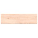 VidaXL Blat do łazienki, 140x40x(2-6) cm, surowe, lite drewno