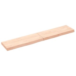 VidaXL Blat do łazienki, 160x30x(2-6) cm, surowe, lite drewno