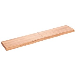VidaXL Blat do łazienki, jasnobrązowy, 160x30x(2-6) cm, lite drewno