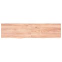 VidaXL Blat do łazienki, jasnobrązowy, 160x40x(2-4) cm, lite drewno