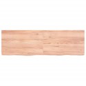 VidaXL Blat do łazienki, jasnobrązowy, 160x50x(2-6) cm, lite drewno