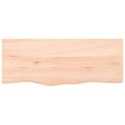 VidaXL Blat do stołu, 100x40x6 cm, surowe drewno dębowe