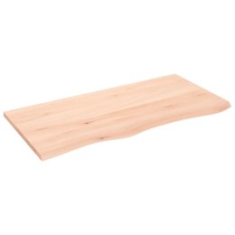 VidaXL Blat do stołu, 100x50x2 cm, surowe drewno dębowe