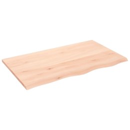 VidaXL Blat do stołu, 100x60x2 cm, surowe drewno dębowe