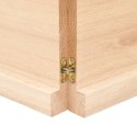 VidaXL Blat stołu, 120x50x(2-4) cm, surowe lite drewno dębowe