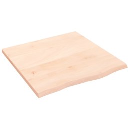 VidaXL Blat do stołu, 60x60x2 cm, surowe drewno dębowe