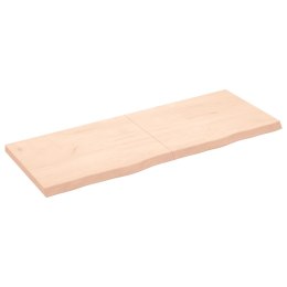 VidaXL Blat stołu, 160x60x(2-6) cm, surowe drewno dębowe