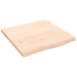 VidaXL Blat stołu, 60x60x(2-4) cm, surowe lite drewno dębowe