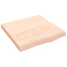 VidaXL Blat stołu, 60x60x6 cm, surowe drewno dębowe