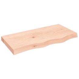 VidaXL Blat stołu, 80x40x6 cm, surowe drewno dębowe