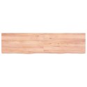 VidaXL Blat do stołu, jasnobrązowy, 160x40x(2-6)cm, lite drewno dębowe