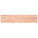 VidaXL Blat do stołu, jasnobrązowy, 180x40x(2-4)cm, lite drewno dębowe