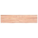 VidaXL Blat do stołu, jasnobrązowy, 180x40x(2-6)cm, lite drewno dębowe