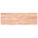 VidaXL Blat do stołu, jasnobrązowy, 180x60x(2-6)cm, lite drewno dębowe
