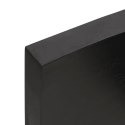 VidaXL Blat stołu, ciemnobrązowy, 220x60x(2-6) cm, lite drewno dębowe