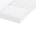 VidaXL Materac piankowy, biały, 100x200cm, 7-strefowy, twardość 20 ILD