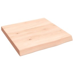 VidaXL Blat do łazienki, 40x40x(2-4) cm, surowe, lite drewno