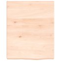 VidaXL Blat do łazienki, 40x50x(2-4) cm, surowe, lite drewno