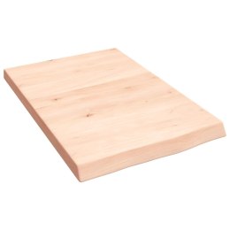 VidaXL Blat do łazienki, 40x60x(2-4) cm, surowe, lite drewno