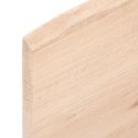 VidaXL Blat do łazienki, 60x50x2 cm, surowe, lite drewno