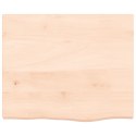 VidaXL Blat do łazienki, 60x50x(2-4) cm, surowe, lite drewno