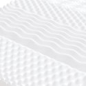 VidaXL Materace piankowe, 2 szt., białe, 90x190 cm, 7-strefowe, 20 ILD