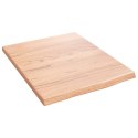 VidaXL Blat do łazienki, jasnobrązowy, 40x50x2 cm, lite drewno