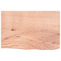 VidaXL Blat do łazienki, jasnobrązowy, 60x40x(2-4) cm, lite drewno
