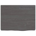 VidaXL Blat do łazienki, ciemnobrązowy, 40x30x(2-4) cm, lite drewno