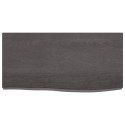 VidaXL Blat do łazienki, ciemnobrązowy, 60x30x(2-6) cm, lite drewno