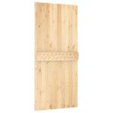 VidaXL Drzwi przesuwne z osprzętem, 95x210 cm, lite drewno sosnowe