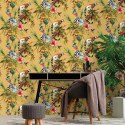 DUTCH WALLCOVERINGS Tapeta Lemur, kolor ochry