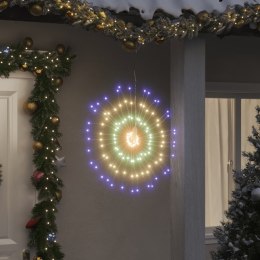 VidaXL Ozdoby świąteczne ze 140 lampkami LED, 8 szt., kolorowe, 17 cm