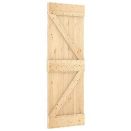 VidaXL Drzwi NARVIK, 70x210 cm, lite drewno sosnowe