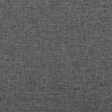 VidaXL Rama łóżka z zagłówkiem, ciemnoszara, 80x200 cm, obita tkaniną