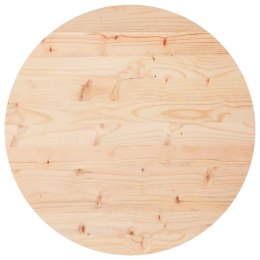 VidaXL Blat do stołu, okrągły, Ø60x3 cm, lite drewno sosnowe