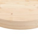 VidaXL Blat do stołu, okrągły, Ø80x3 cm, lite drewno sosnowe