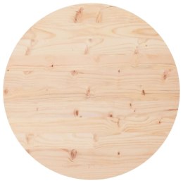 VidaXL Blat do stołu, okrągły, Ø90x3 cm, lite drewno sosnowe