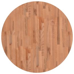 VidaXL Blat do stołu, Ø90x1,5 cm, okrągły, lite drewno bukowe