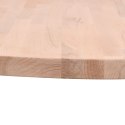 VidaXL Blat do stołu, Ø80x2,5 cm, okrągły, lite drewno bukowe