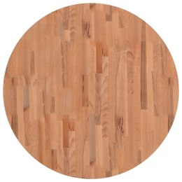VidaXL Blat do stołu, Ø90x4 cm, okrągły, lite drewno bukowe