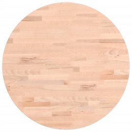 VidaXL Blat do stolika, Ø50x4 cm, okrągły, lite drewno bukowe