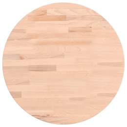VidaXL Blat do stolika, Ø40x4 cm, okrągły, lite drewno bukowe
